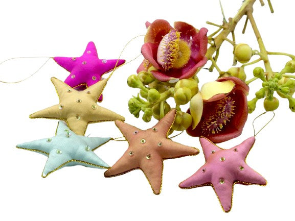 Silk Star Ornaments