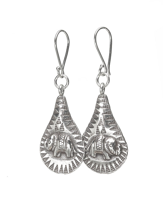 Elephant Drop Earrings TE210
