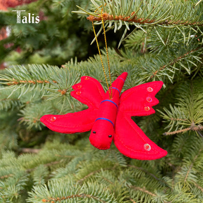 Silk Dragonfly Ornaments