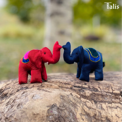 Silk Elephant Ornaments