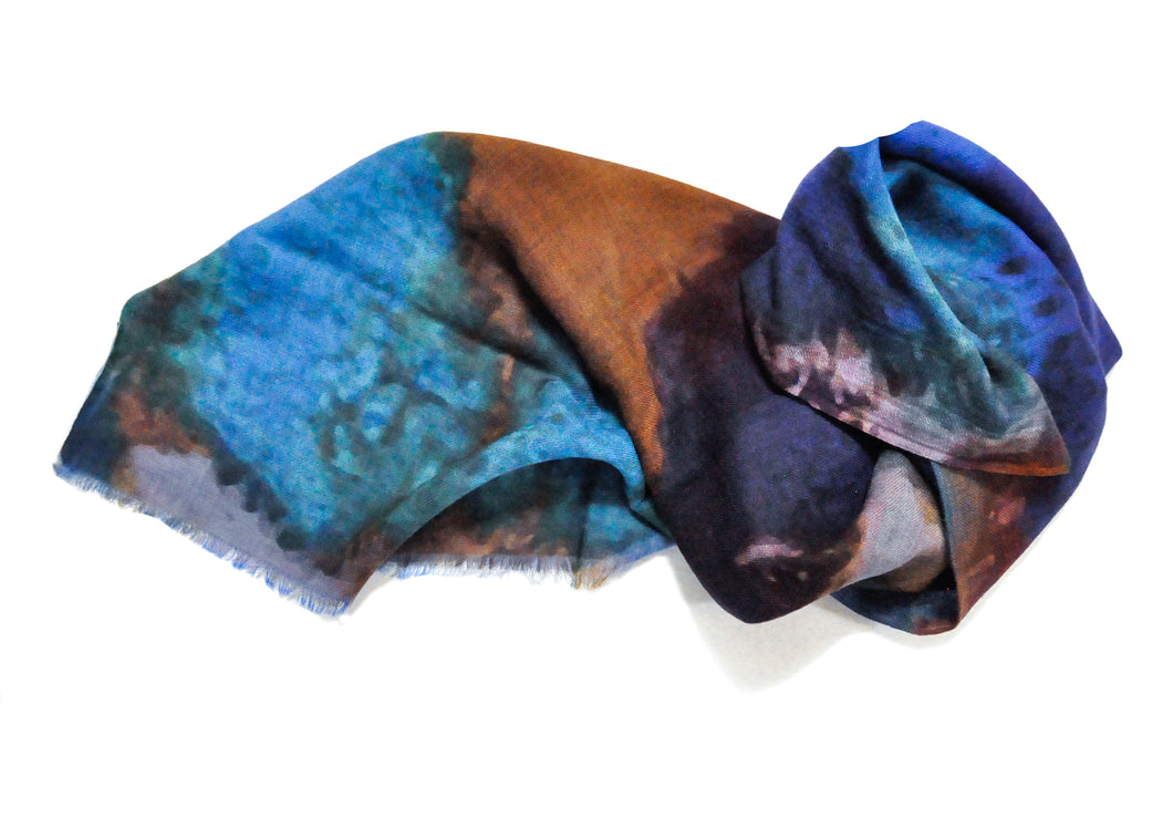Blue Splash Scarf