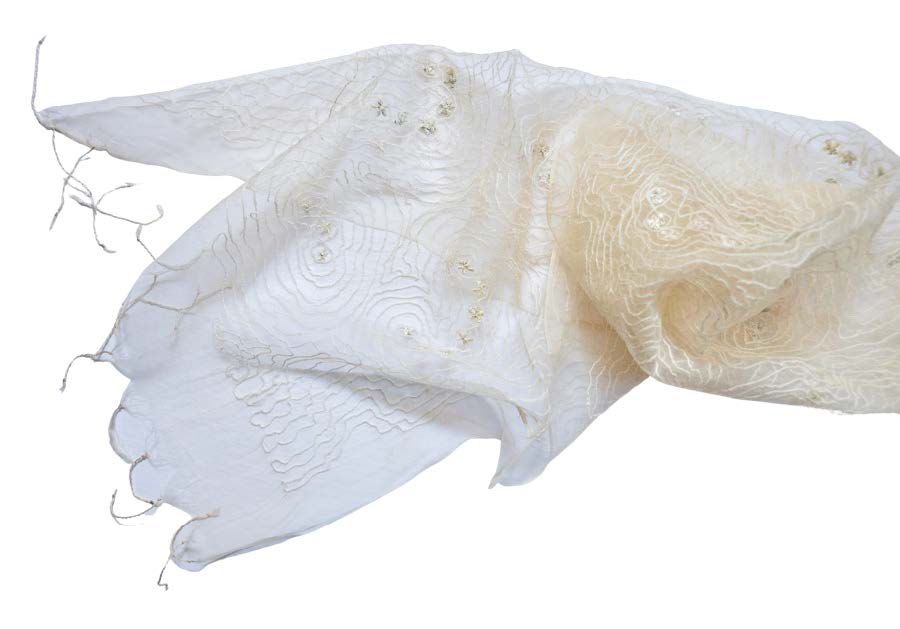 Labyrinth - White Scarf