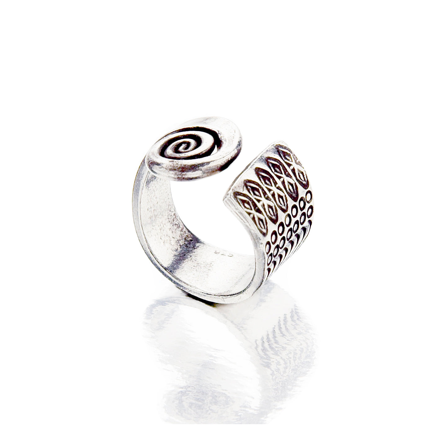 Tribal Spiral Ring TR3