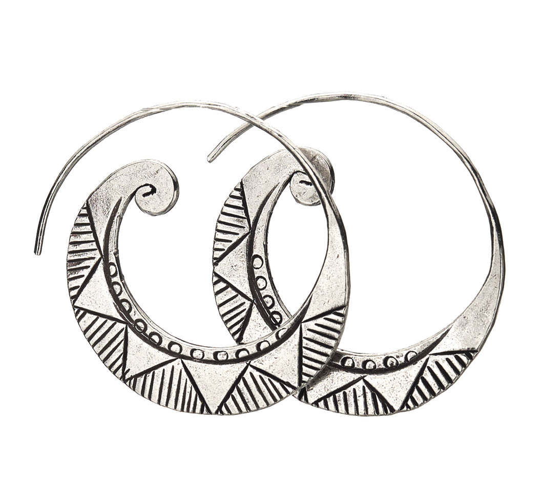 Ancient Swirl Earrings TE179